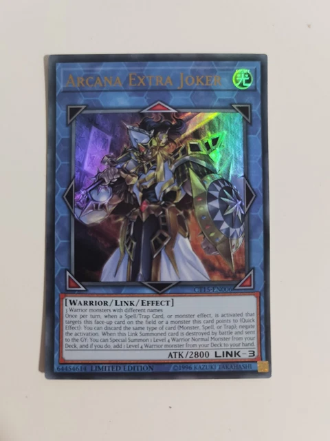 Arcana Extra Joker CT15 EN006 Ultra Rare Limited Yugioh Card TCG - Near Mint