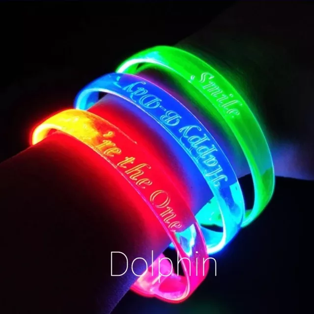 Pulsera Con Luz Multicolor Paquete De 10 Unidades