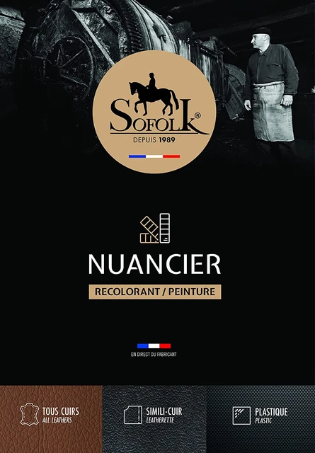 Nuancier SOFOLK pour peinture Cuir & Simili-Cuir - 97 couleurs