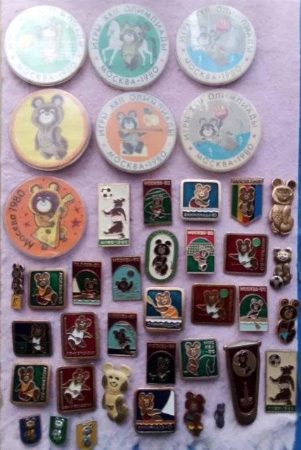 Olympic Games-1980 Moscow, very big collection pins, many foto 2