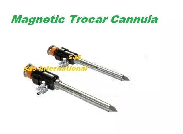 Canule de trocart magnétique laparoscopique 10 mm et 5 mm Autoclavable pack...