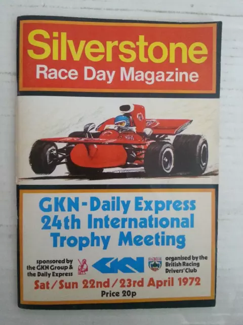1972 INTERNATIONAL TROPHY PROGRAMME - Formula 1 (F1)