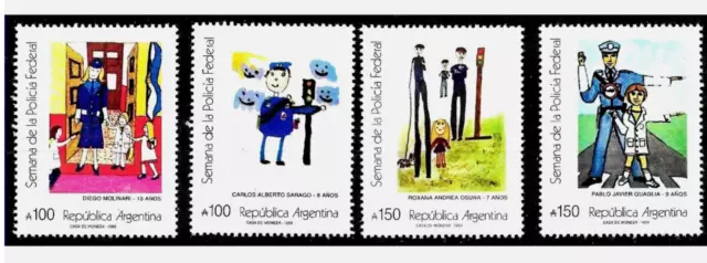 Argentina Stamps 1989 Mi2000-Mi2003 MNH Police  Full Set MINT