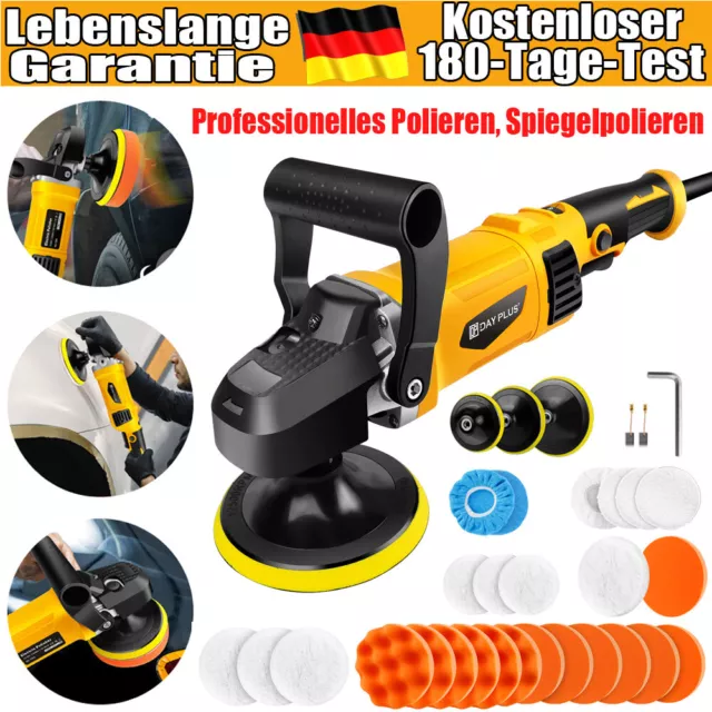 Set Profi Poliermaschine Polierer Poliergerät Schleifmaschine Auto Politur 3800W