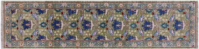 William Morris Hand-Knotted Wool Runner Rug 2' 6" X 10' 3" - Q20300