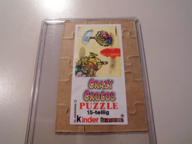 Ü-Ei Puzzle Crazy Crocos 1993 + BPZ - TOP Zustand 2