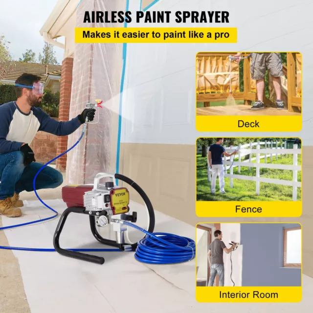 Pulverizador de Pintura sin Aire Alta Presión Pintura de Pared 1500W 2.5 L / MIN 2