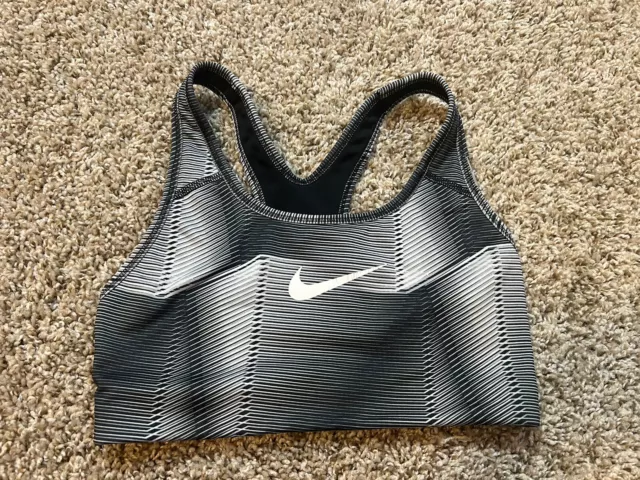 Nike Pro Dri Fit Sports Bra Women’s Size XS Black White