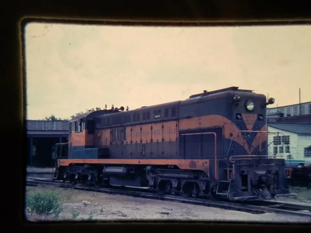 ZE18 TRAIN SLIDE Railroad Short Line C&G 604 DRS 6-4. 1500 Buict !947 Year 1974