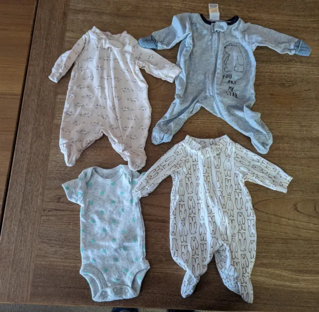 Preemie Baby Boy Clothing Bodysuits Set Of 4 Carter's Gerber Amazon