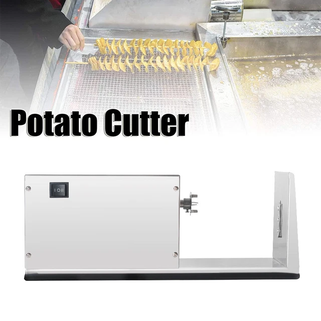 CGOLDENWALL 3 In 1 Manual Tornado Potato Slicer Spiral Potato Cutter Twisted Potato Slicer Spiral Twister Cutter Thicker Stainless Steel Vegetables Cutting Machine - Foto 12