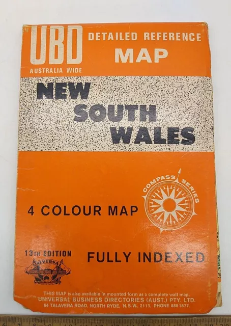 UBD Australia Wide New South Wales detailed reference  map  13th edition NSW