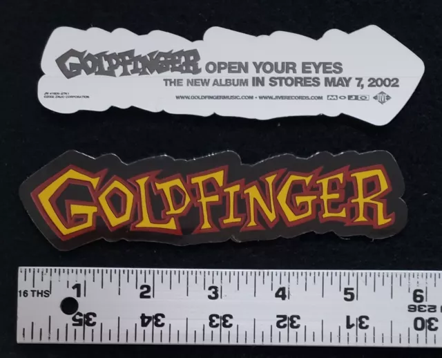 Goldfinger Open Your Eyes 2002 Record Label Promo Sticker NEW Rare Collectible