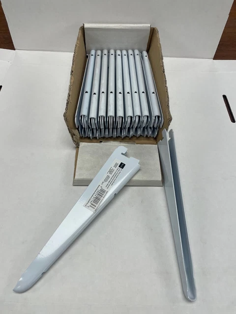 9 inch Shelf Bracket Dual Track White - Qty 1 -$7.50 shipping for 1 or all units