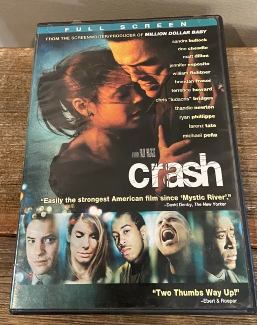 Crash (DVD Widescreen) New Sandra Bullock Ludacris Brendan Fraser Matt Damon