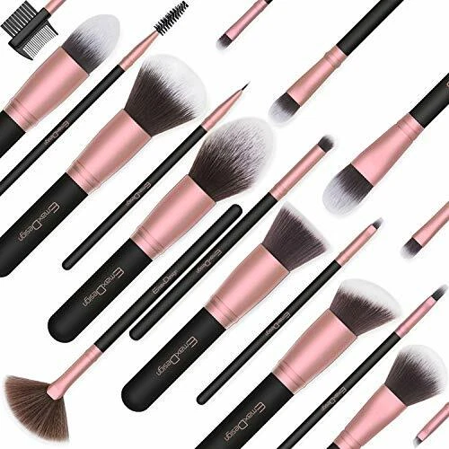 Pennelli Make Up EmaxDesign Set di 18 Pennelli per il Trucco Professionali fond 9