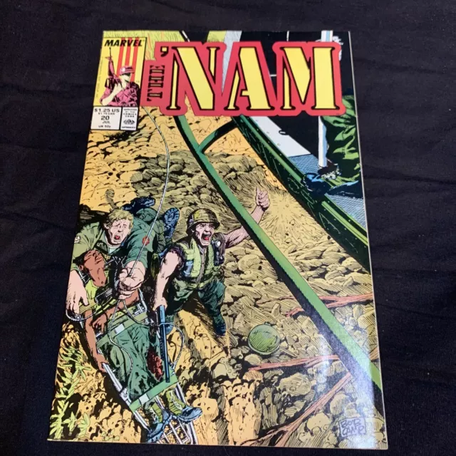 The 'Nam #20 Marvel 1988 Comic Book Graphic Novel Army Military Kg War