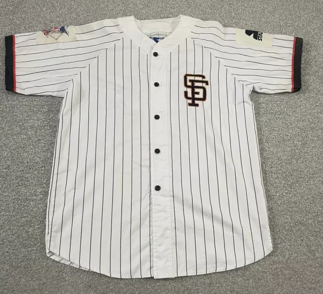 Maglietta da baseball San Francisco Giants Starter MLB Pinstripe taglia XL rara vintage