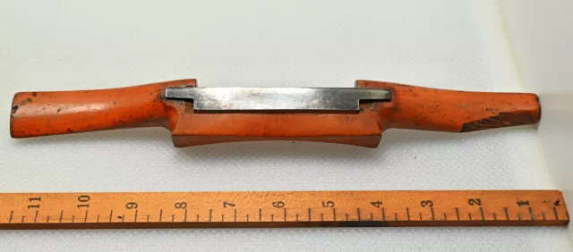 ✨Vintage 12" Boxwood Wood-Bodied Spokeshave ~ 3-1/2" Iron (INV P146)