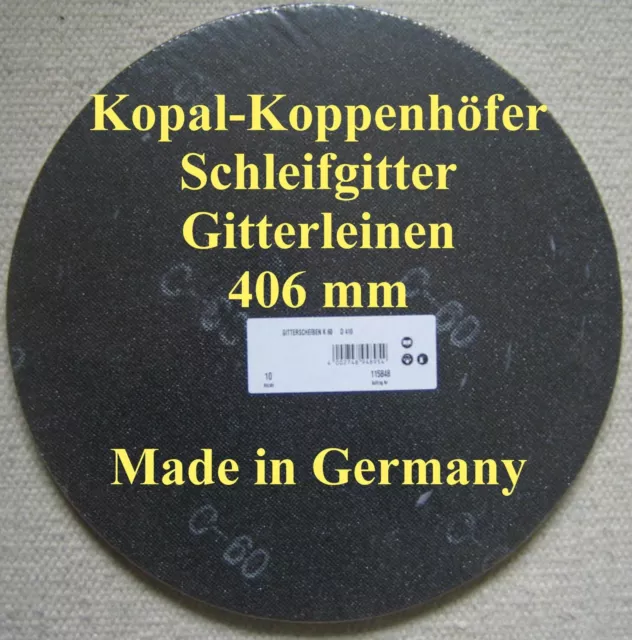 10 x Schleifgitter Gitterleinen 406 mm Korn 100 Top beidseitig verwendbar