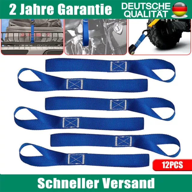 12x Motorrad Spanngurte Zurrgurte Gurtschlaufen Doppelschlaufe Bike SpanngurLOVE