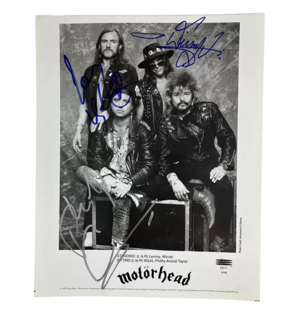 Motorhead Lemmy Signed Autographed 8x10 Photo