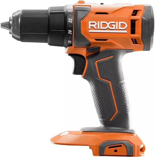 RIDGID AEG 18V Cordless Drill Driver 2 Speed 1/2 LED Reverse Torque Freepost