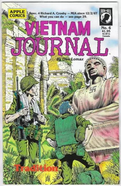 Vietnam Journal Comic 6 Cover A First Print 1988 Don Lomax Clem Robins Apple