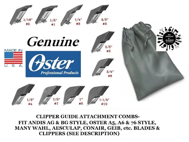 OSTER Detachable Blade ATTACHMENT COMB SET*Fit 76,Turbo 111,Octane,Model 10,ONE