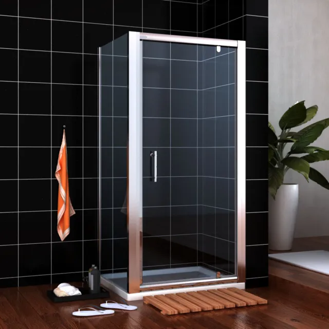 Shower Screen Pivot/Sliding/Bifold/Corner Entry Door & Glass Panel Reversible 2