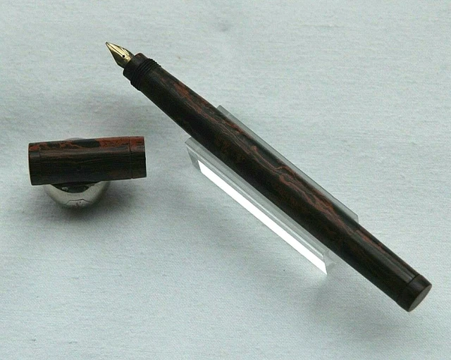 Stylo Plume De Bureau Edacoto Rare - Plume En Or 18 Carats - Avec Porte-stylo Daum - Occasion - Modèle Prestige