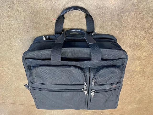 Tumi Alpha Expandable Organizer Laptop Rolling Ballistic Nylon Briefcase 2206D3 8