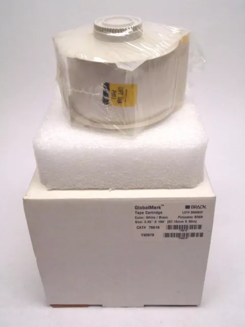 Brady Globalmark 76616 White Ribbon Cartridge 2.25X100'