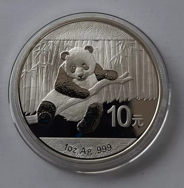 China Panda 2014 1 Unze Silbermünze 999