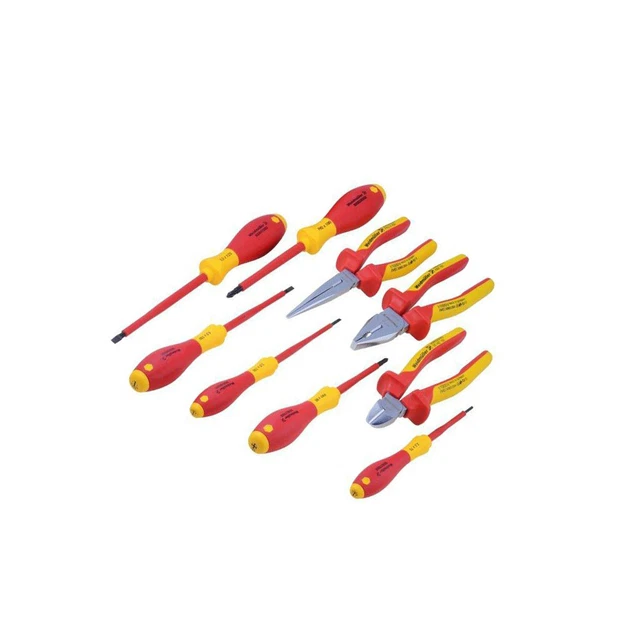 Kraftwerk 2132 Isolierte Schraubendreher Set – 4-teilig, Für Elektriker, Spannungsfrei Arbeiten