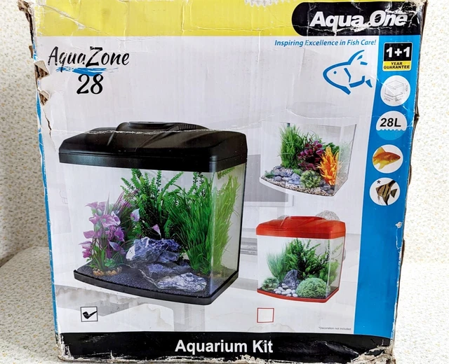 AquaOne Aquarium Fish Tank Aqua Zone 28 Glass  with accessories