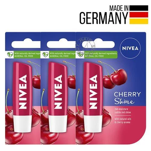 NIVEA Burro Cacao Ciliegia Oli Naturali Aroma Rosso Lucentezza Lotto Confezione