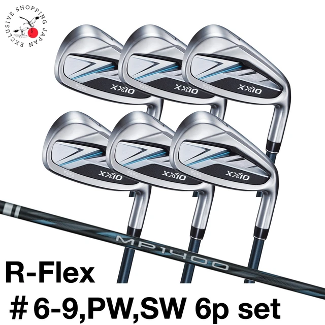 DUNLOP XXIO 14 Iron Set 6-9,pw,sw 6p MP1400 Graphite Shaft R-Flex