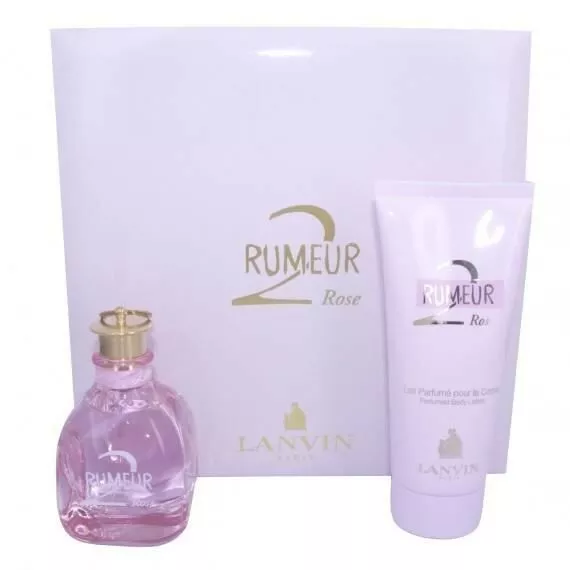 LANVIN Coffret RUMEUR 2 ROSE - Eau de parfum 50 ml + Lait parfumé 100 ml - NEUF