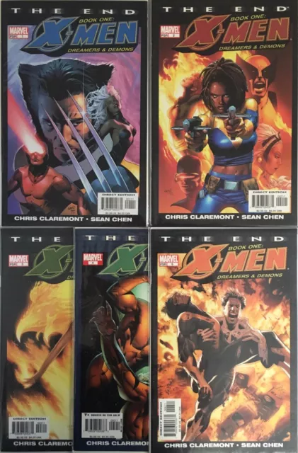 Set of 5: X-Men Dreamers & Demons # 1 - 2 - 3 - 5 - 6 The End Marvel 2004 VF #