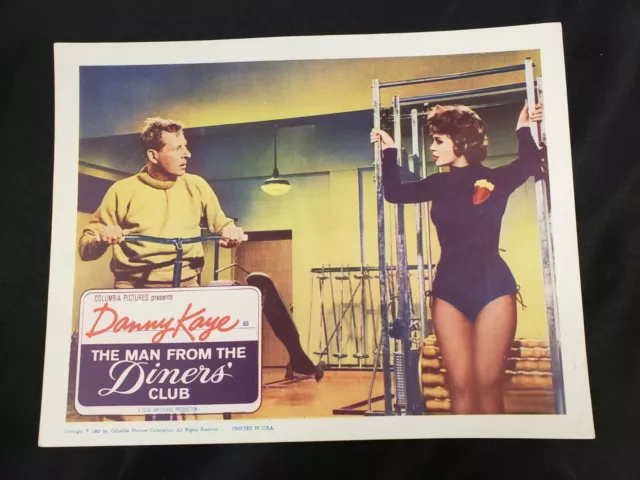 1963 Original *The Man From The Diners' Club* Lobby Card 11X14 Danny Kaye