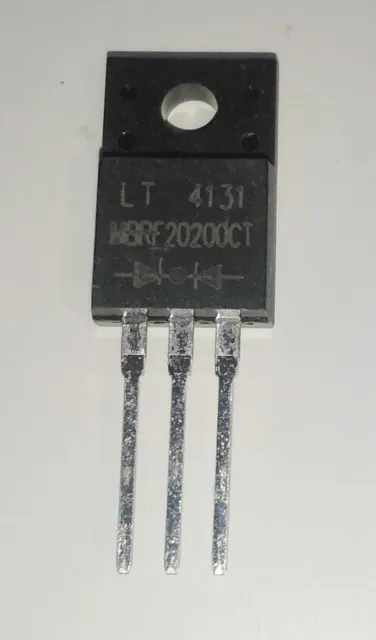 MBRF20200CT Schottky Rectifier Dual Diode TO-220F 20A/200V c.cathode 1,2or5pc