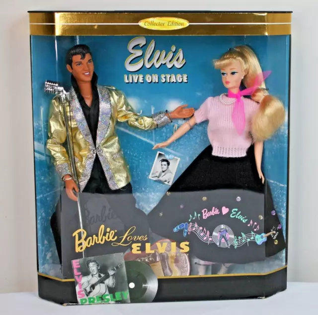 Barbie Loves Elvis Live on Stage Collectors Edition Doll Set NIB #17450 Barbie Loves Elvis Live on Stage Collectors Edition Doll Set NIB #17450