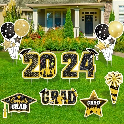 GRADUATION YARD SIGN 2024 Graduation Decorations, Grad Yard Signs with
