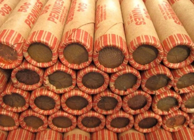 UNSEARCHED Wheat Penny Roll With Indian Head! Wheat Cent Lot