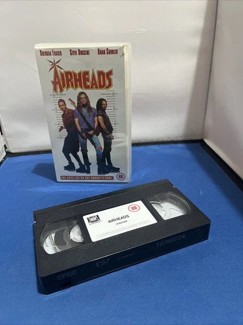 AIRHEADS (VHS) BRENDAN Fraser + Adam Sandler + Chris Farley + Steve ...