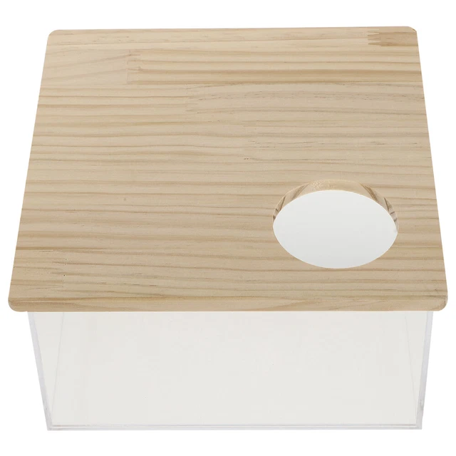 1 pezzo sabbia bagno box trasparente bagno scavare sabbia contenitore animale domestico