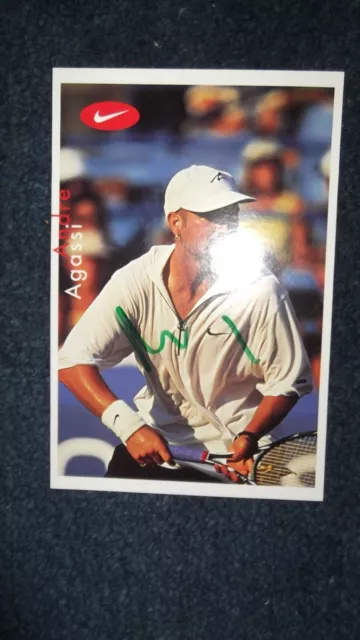 Agassi Andre,USA,Weltklasse Tennisspieler,Nike Karte,orig.sign.