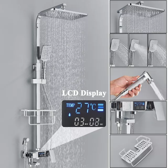 Juego de accesorios de ducha sistema de grifo de ducha de lluvia con ducha de mano