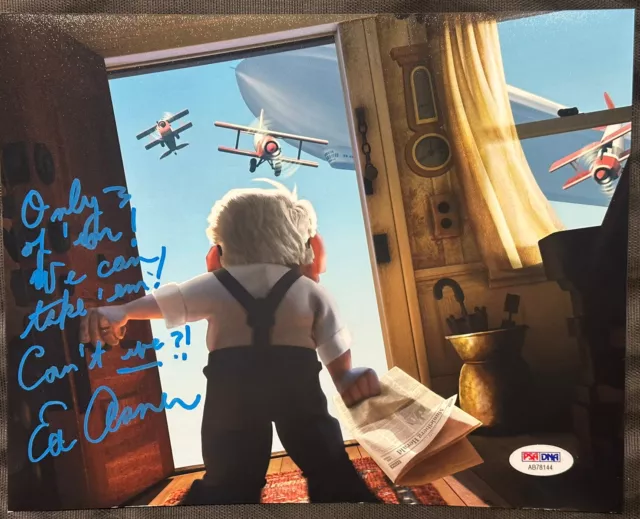 Ed Asner Signed "Pixar’s Up" 8X10 Photo Autograph Is Psa/Dna Certified!!